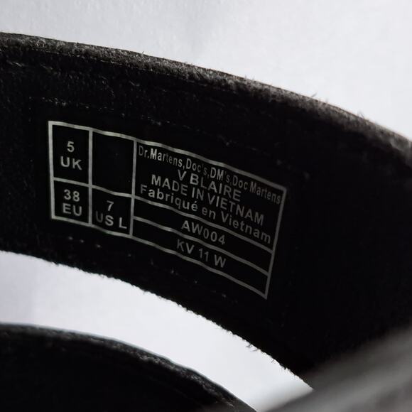 DR. MARTENS  Vegan Blaire Womens 7 Felix Gladiator Sandals in Black Summer Docs! - Picture 6 of 10